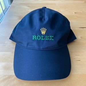 BRAND NEW AUTHENTIC Navy Blue Rolex Baseball Cap Hat with Adjustable Velcro Back